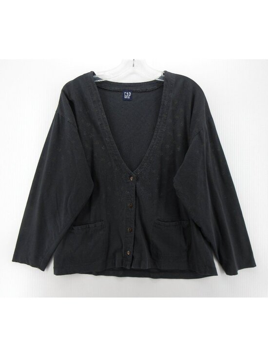 Gap Sweaters - VINTAGE GAP Sweater Large Cardigan Button Up Ditsy Floral Pockets *